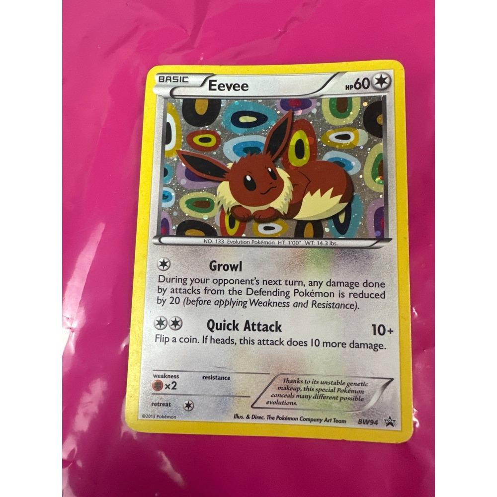 Pokemon Eevee BW94 Holo Promo Black Star Card 2013